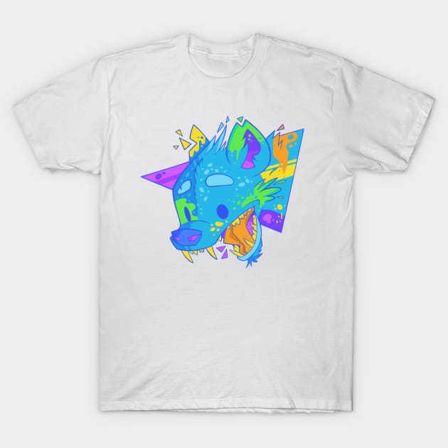 Neon Hyena T-Shirt by jzanderk